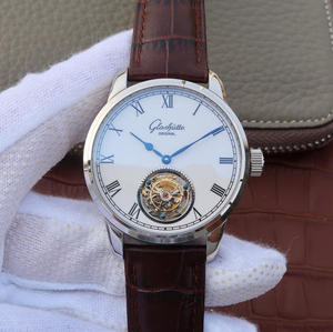 Glash-tte Original Senator Series 94-11-01-01-04 Verdadero Tourbillon Reloj Blanco Placa