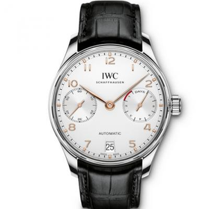 IWC 7 Modelo IW500704 serie: Portugués 52010 movimiento mecánico automático reloj masculino