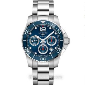 8F Factory Longines Concas Sports Chronograph Series L3.783.4.96.6 Reloj de buceo, Reloj de cronógrafo mecánico para hombre de banda de acero