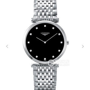 JF Longines elegante granización serie Swiss Quartz Movement reloj ultrafino para hombre/mujer con diamante negro JF Longines elegante granización serie Swiss Quartz Movement reloj ultrafino para hombre/mujer con diamante negro