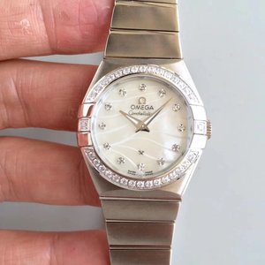 SSS Factory Omega Constellation Series 123.20.27.60.55.006 Reloj de cuarzo 18k rosa oro reloj de mujer