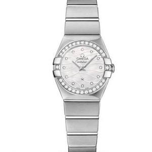 El reloj de cuarzo de las damas más fuerte de la serie Omega Constellation 123.15.24.60.55.006 en el mercado