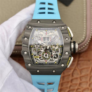 KV Richard Mille Miller RM11-03 Series Reloj Mecánico para Hombre (Cinta Azul)
