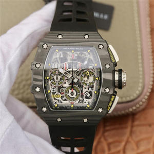 KV Richard Mille Miller RM11-03 Series Reloj Mecánico para Hombre (cinta negra)