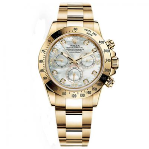 JH Factory Rolex 116528-0032 V7 Edition Universe Chronograph Full Gold Daytona Reloj Mecánico Automático para Hombre