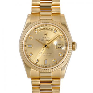 Rolex 118238A-83208, caja de acero inoxidable y reloj mecánico K chapado en oro para hombre. Rolex 118238A-83208, caja de acero inoxidable y reloj mecánico K chapado en oro para hombre.