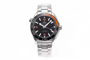 VS fábrica Omega Ocean Universe 600 Mi Gang Band Reloj Mecánico Hombres "Cuarto Naranja" .