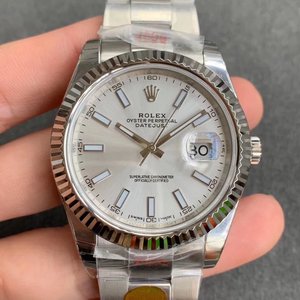 N réplica de fábrica Rolex Datejust 904 versión de acero reloj mecánico automático para hombre (cara blanca) con tres cuentas
