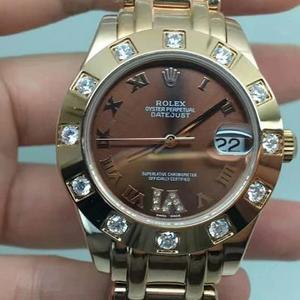 BP tuotettu naisten malli, Rolex Datejust DateJust naisten timantti automaattinen mekaaninen ruostumaton teräs hihna BP tuotettu naisten malli, Rolex Datejust DateJust naisten timantti automaattinen mekaaninen ruostumaton teräs hihna