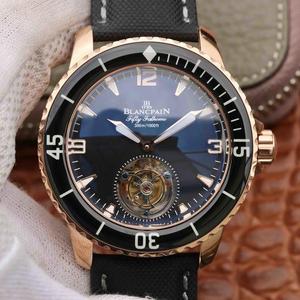 JB Blancpain viisikymmentä hakua True Tourbillon Edition miesten kello Täysin automaattinen True Tourbillon Movement Rose Gold miesten kello