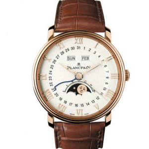 om tehdasvalmisteinen kopio Blancpain VILLERET klassinen sarja 6654-3642-55B miesten mekaaninen kello.