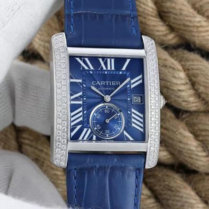 BF Factory Cartier Tank -sarjan timantti Andy Lau Sama malli miesten mekaaninen kello sininen painos