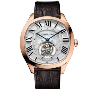 BL Cartier Drive De Cartier sarja todellinen tourbillon katsella nousi kultaa tourbillon manuaalinen liike katsella