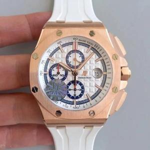 JF uusi tuote 2017 uusin Audemars Piguet ap26400SO nousi kultakuori AP Royal Oak Offshore Chronograph 44mm halkaisija