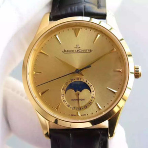 Jaeger-LeCoultre erittäin ohut mestari kuu vaihe mestari kulta ulkonäkö hallitseva puoli vuoto