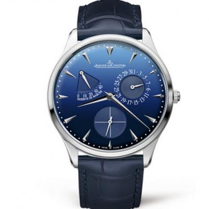 tarkkuus korkea jäljitelmä Jaeger-LeCoultre 1378480 sininen pelle v6-versio automaattisesta mekaanisesta miesten kellojen sinisestä kasvosta.