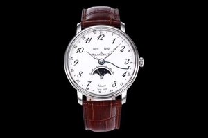 OM Uuden tuotteen aarre Villeret -sarjan 6639 kuuvaiheenäytössä itsetehty 6639-liikkeen täysvarusteinen miesten kello.