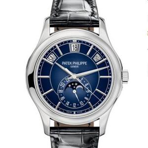 KM Patek Philippe Complication Chronograph 5205G-013 Nahkahihna Automaattiset mekaaniset miesten kellot. KM Patek Philippe Complication Chronograph 5205G-013 Nahkahihna Automaattiset mekaaniset miesten kellot.