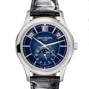 KM Patek Philippe Complication Chronograph 5205G-013 Nahkahihna Automaattiset mekaaniset miesten kellot.