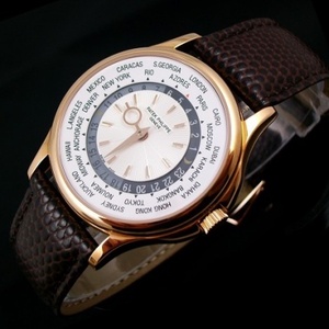 Patek Philippe komplikaatio Chronograph Sarja 5130R-018 Miesten Watch World Time 18K Rose Gold Automaattinen Mekaaninen Läpinäkyvä Miesten Watch