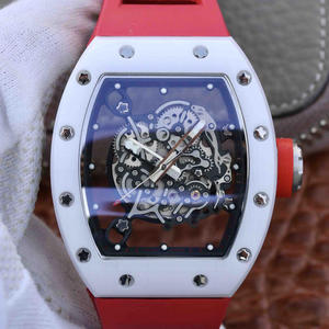 RM-tehdas Richard Mille RM055 -nauhakeraaminen miesten automaattinen mekaaninen kello.