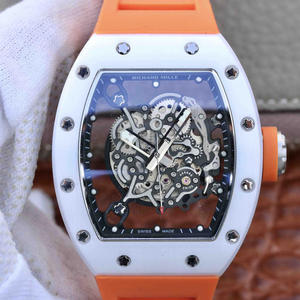 RM-tehdas Richard Mille RM055 nauhakeraaminen miesten automaattinen mekaaninen kello.