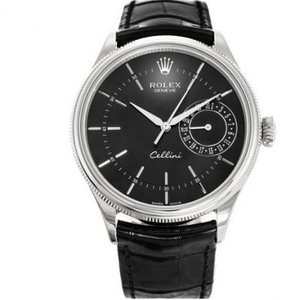MKS Rolex Cellini Series 50519 musta pintavalkoinen teräs miesten mekaaninen kello