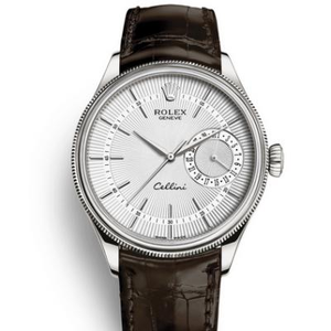 MKS Rolex Cellini -sarjan malli m50519-0012 valkoisella kasvot valkoisella teräksellä klassinen mekaaninen miesten kello