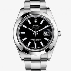 Rolex Datejust Series 116300 Miesten kello (Musta lautanen)