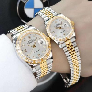Rolex Datejust sarja pari miesten ja naisten mekaaninen timantti pariksi kellot (yksikköhinta)