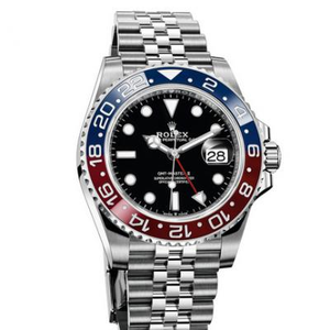 DJ Rolex 126710BLRO-0001 punainen ja sininen koolarengas Greenwichin toisen sukupolven miesten mekaaninen kello.