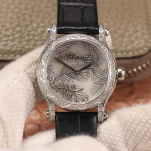 Chopard série HAPPYSPORT montre pour dames série Happy Diamond montre pour femme bracelet en cuir mouvement mécanique automatique