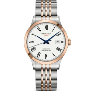 AF Longines Pioneer Series L2.820.5.11.7 Montre mécanique pour hommes Top Re-enactment Table Level Entre Rose Gold