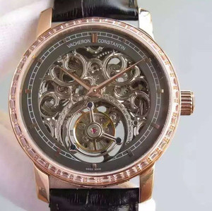 Vacheron Constantin (Sky Tourbillon) à remontage manuel mécanique véritable tourbillon mécanique montre homme Vacheron Constantin (Sky Tourbillon) à remontage manuel mécanique véritable tourbillon mécanique montre homme
