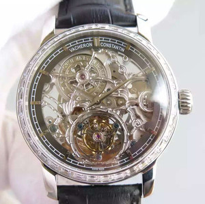 Vacheron Constantin nouveau vrai tourbillon; Montre pour homme de 42 mm de diamètre à mouvement tourbillon.