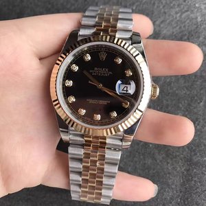 N Factory Rolex Datejust 41 Pack Real Gold Edition Montre 18k Champagne Or