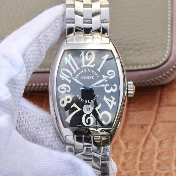 ABF Franck Muller Casablanca Series 8880 watch, steel belt men's automatic mechanical watch, white face - Cliquez sur l'image pour la fermer