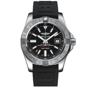 GF Monarcha Breitling Avenger II A3239011 World Time Watch (GMT) faire meicniúil na bhfear dubh