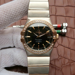 Omega Constellation Series 123.20.35 Mechanical Men's Watch Black Diamond Edition