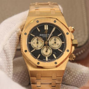 OM Audemars Piguet Royal Oak 26331 Chronograph Series Gold Royal Oak Men's Watch Automatic Mechanical Movement Stainless Steel Strap