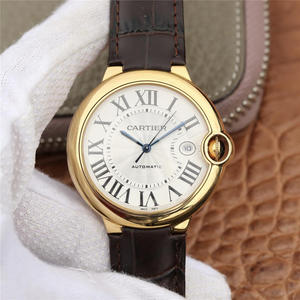 CR Cartier Blue Balloon Large 42mm Men's Watch Leather Strap Automatic Mechanical Movement CR Cartier Blue Balloon Large 42mm Men's Watch Leather Strap Automatic Mechanical Movement