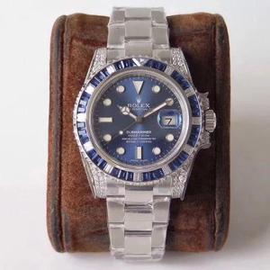 GS luxury masterpiece Rolex SUB Submariner rear diamond customized version! It is a fusion of luxury sparkle and non-fading, and it is the best choice for classic trends