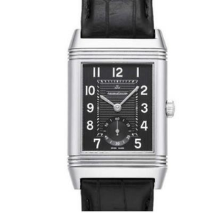 One-to-one high imitation Jaeger-LeCoultre Q2958650 Reverso black-faced two-hand semi-neutral mechanical watch.