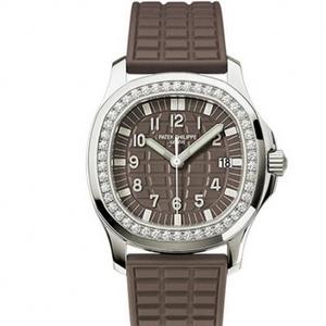 Patek Philippe sports series 5067A-001 ladies quartz watch dark brown black face high imitation replica watch