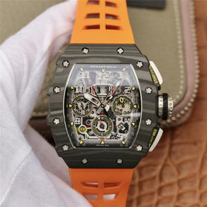 KV Richard Mille Miller RM11-03 Series Men's Mechanical Watch (Orange Strap)