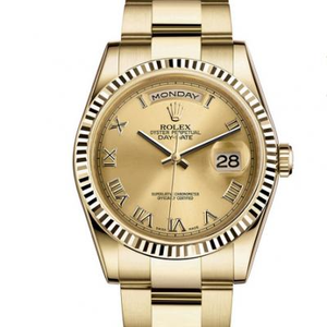 Rolex model: 118238 series week calendar type mechanical men’s watch .