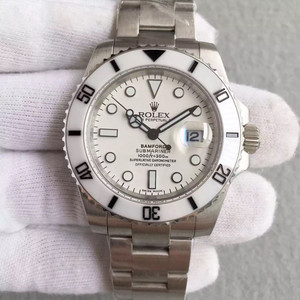 Rolex v5 limited edition all white water ghost ceramics! ETA2836 mechanical movement, imported pure ceramic, 904 stainless steel, 40 diameter, impervious, fine