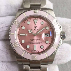Rolex V5 version of the lady's powder water ghost ROLEX Submariner; 2836 automatic mechanical movement, 40 mm diameter, ladies, stainless steel watch.