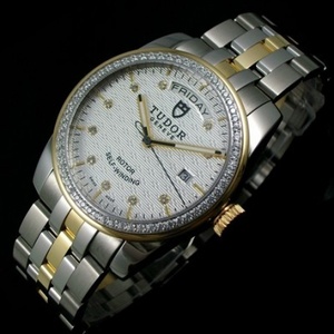 Tudor TUDOR Junyu 18K gold white face case diamond automatic mechanical Swiss men's watch diamond scale