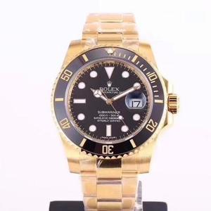 VR. Factory re-builds the imperial 18K gold Rolex Submariner The best 18K gold submariner.